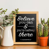 Gelooft u kunt een prijsopgave Motivatie Poster