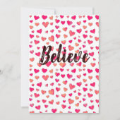 Gelooft u Waterverf Typografie Kunst kondigt aan Aankondiging (Voorkant)