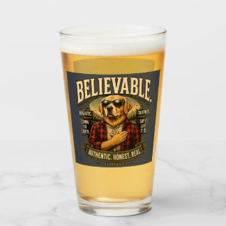 Geloofwaardige Grappige Eerlijke Levensstijl T-shi Glas