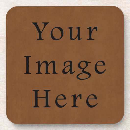  gelooid bruin leder, perkamentpapier drankjes onderzetter (Voorkant)