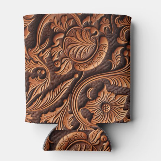 Gelooid leder blikjeskoeler (Achterkant)