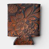 Gelooid leder blikjeskoeler (Voorkant)