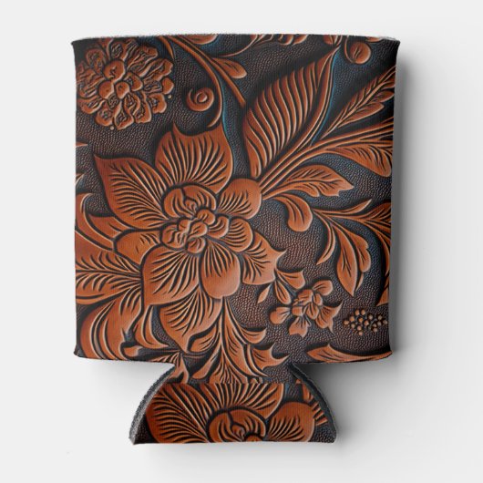 Gelooid leder blikjeskoeler (Voorkant)