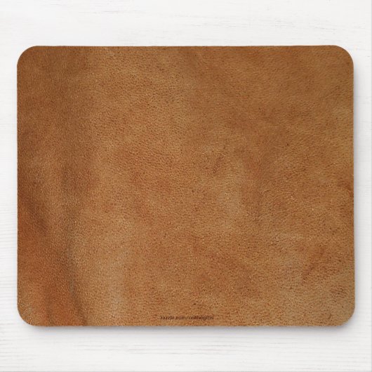 Gelooid leder-look textuur-effect rustieke Mousepa Muismat (Voorkant)