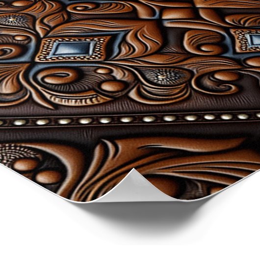 Gelooid leder poster (Hoek)