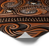 Gelooid leder poster (Hoek)