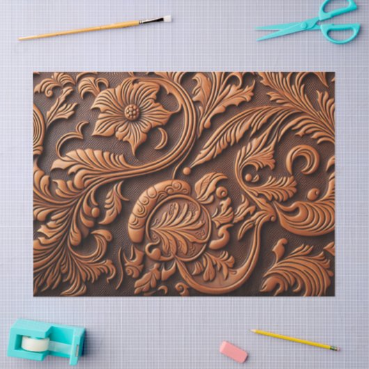 Gelooid leder tissuepapier (Craft)