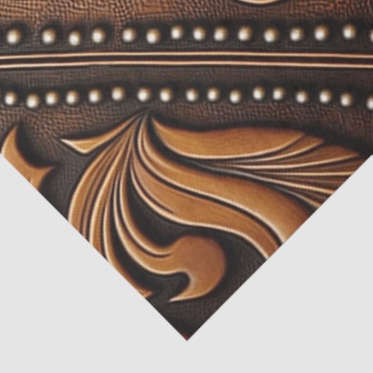 Gelooid leder tissuepapier (Detail)