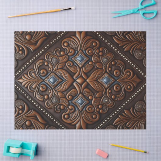 Gelooid leder tissuepapier (Craft)