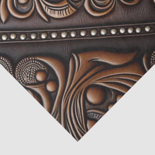 Gelooid leder tissuepapier (Detail)