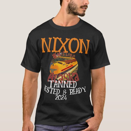 Gelooid Rust & Klaar NIXON 2024 President T-shirt (Voorkant)