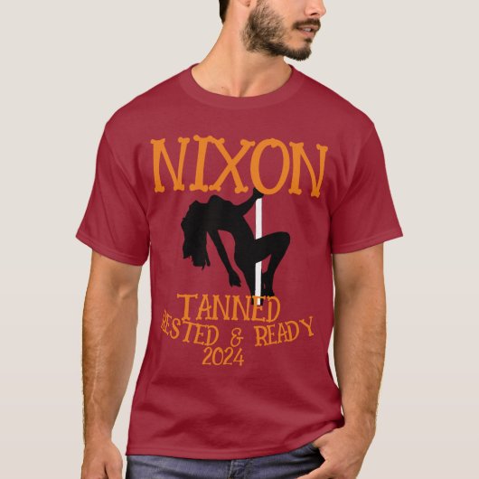 Gelooid Rust & Klaar NIXON 2024 President T-shirt (Voorkant)