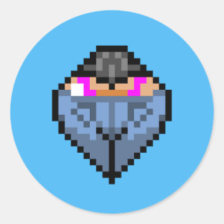 Gelooide kont in laagbouw jeans Sticker