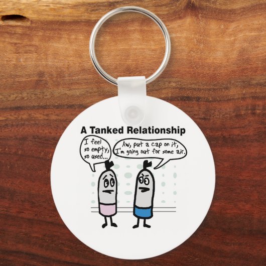 Gelookte Sleutelhanger van Relatie (Voorkant)