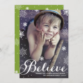 GELOOOFSNOWFALL | HOLIDAIRE FOTOKAART FEESTDAGENKAART (Voorkant / Achterkant)