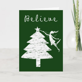 Geloven Art Fairy Kerstmis Feestdagen Kaart