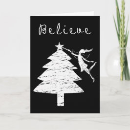 Geloven Art Fairy Kerstmis Feestdagen Kaart