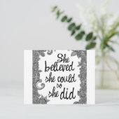 geloven briefkaart (Staand voorkant)