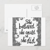 geloven briefkaart (Voorkant / Achterkant)