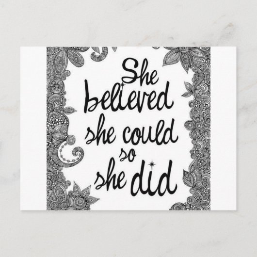 geloven briefkaart (Voorkant)