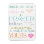 geloven dat Christelijke magnetrontweekleurig gebe Magneet (Verticaal)