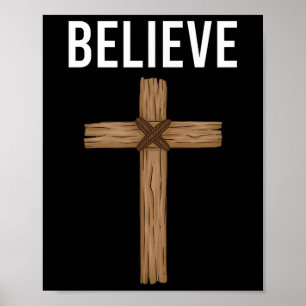 Geloven dat Jezus Christelijk Gods geloofsbijbelre Poster