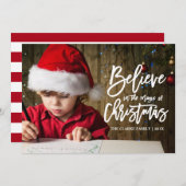 geloven | De magie van de kerstvakantie Kaart (Voorkant / Achterkant)