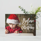geloven | De magie van de kerstvakantie Kaart (Staand voorkant)