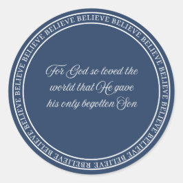 Geloven - Flush Seal Ronde Sticker