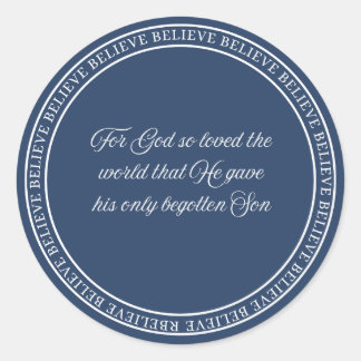 Geloven - Flush Seal Ronde Sticker