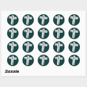 Geloven in beter ronde sticker (Vel)