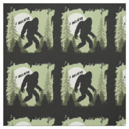 Geloven in Bigfoot Sasquatch Patroon Stof
