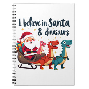 geloven in de Kerstman en dinosaurussen (Santa rij Notitieboek