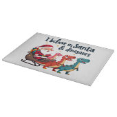 geloven in de Kerstman en dinosaurussen (Santa rij Snijplank (Hoek)