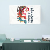 geloven in de Kerstman en dinosaurussen (Santa rij Spandoek (Beurs)