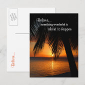 Geloven in dromen Positieve gedachten Levensinspir Briefkaart (Voorkant / Achterkant)