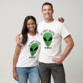 geloven in het groene buitenaardse UFO-ontwerp voo T-shirt (Unisex)