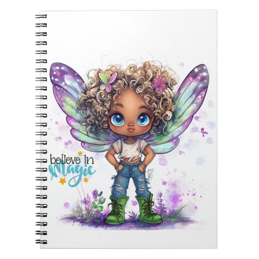 Geloven in Magic Fairy Spiral Notitieboek (Voorkant)