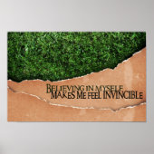 "Geloven in mezelf" Motivatie Affirmatie Poster (Voorkant)