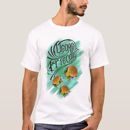 Geloven in vegan t-shirt (Voorkant)