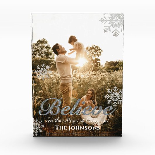 geloven | Moderne print tijdens de kerst Fotoblokken (Voorkant)