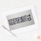 geloven rechthoekige sticker (Envelop)