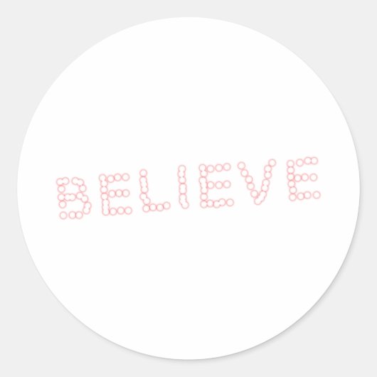 geloven ronde sticker (Voorkant)