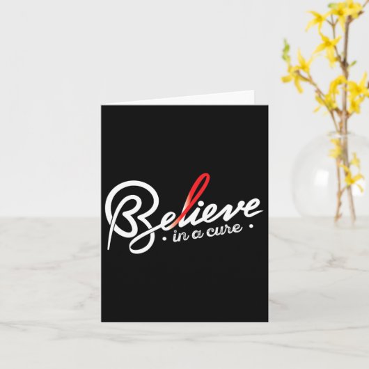 GELOVEN - SIKKELCELANEMIE BEWUSTZIJNSONDERSTEUNING KAART (Gele Bloem)