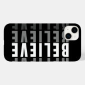 GELOVEN Tekst Effect Ontwerp Case-Mate iPhone Case (Achterkant (horizontaal))