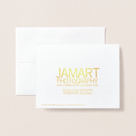 GELOVEN Vakantie Kaart Gold (Met envelop)