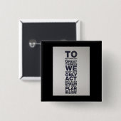 geloven vierkante button 5,1 cm (Voorkant /achterkant)