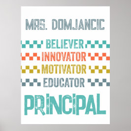 Gelovige, innovator, motivator, opvoeder Principal Poster