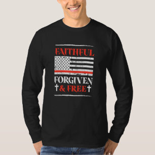 gelovigen vergeven vrije Christelijke cross - amer T-shirt