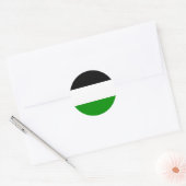 Gelsenkirchen, Duitse vlag Ronde Sticker (Envelop)